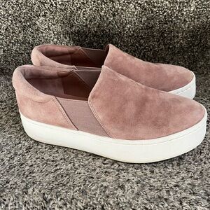 Vince Women's Warren Suede Platform Slip-On Sneakers Women’s 5.5